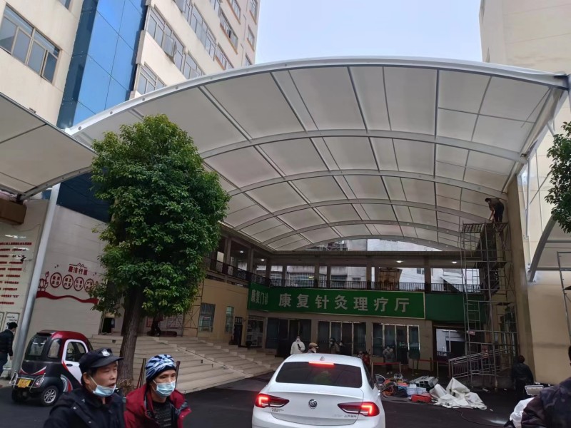 2026越城区膜结构车棚选哪家？源头厂家定制汽车充电桩停车棚-2
